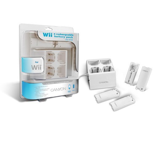 Canyon CNG-WII04 4-fach Charger Ladestation f&uuml;r Nintendo Wii wei&szlig; Preisvergleich