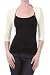 New Sexy Cropped Shrug 3/4 Fitted Sleeve Womens Knit Sweater Jacket