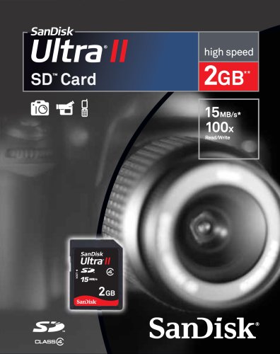 SanDisk SDSDH-002G-A11 2GB/15MB Ultra II SD Card