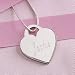 Personalized Sterling Silver Heart Necklace