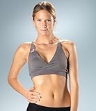 Roxy Away Game Sports Bra - Color: Excaliber Grey,Size: Large