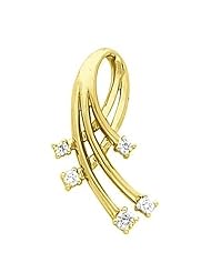 18K Yellow Gold Diamond Pendant - 0.30 Ct. -- LIFETIME WARRANTY
