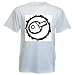 T-Shirt mit Europa, Schweden, unterzeichnen, Spiel, Erholung, "Tischtennis", Paddel, Emblem, "black and white", Sport