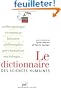 Dictionnaire des sciences humaines