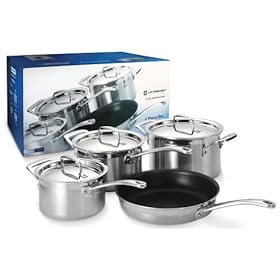 Le Creuset 3-Ply Stainless Steel 4 Piece Cookware Set