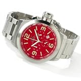 Adee Kaye Men's Russian Diver Style Chronograph Watch Model AK-4021-M14(Red Face)