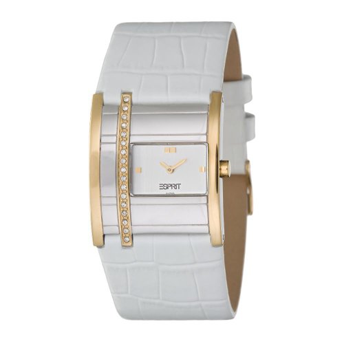 Esprit Damen-Armbanduhr Vegas White-Gold  Houston ES101472007