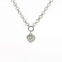 14k White Gold Diamond Anklet