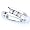 14K White Gold 3 Stone Channel Set Round Diamond Ring (0.50 ctw, H-I, SI) - Size 5