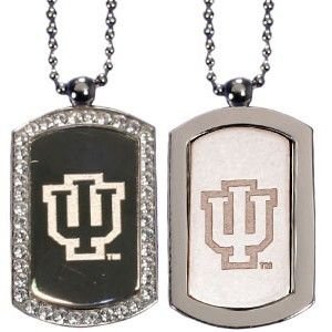 Indiana Hoosiers Dog Tag Necklaces