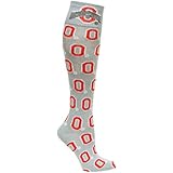 NCAA Ohio State Buckeyes "O" Dress Socks, Gray