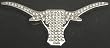 PREMIUM University of Texas Longhorn Crystal Chrome METAL Auto Emblem
