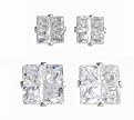 Sterling Silver Quadra-Cut 2-pair