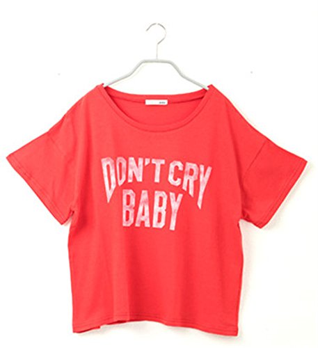 プリンdeモード ショート丈 メッセージ Tシャツ カットソー 半袖 ブラウス シンプル