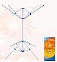 4 Arm Portable Rotary Airer / Washing Line, Tripod Base, Easy Assembly