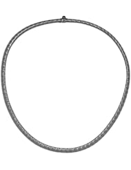 18K White Gold Braided 6.5mm Necklace 18 Inch