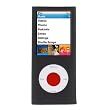 Black Durable Flexible Soft Silicone Skin Case for Apple ipod Nano 8GB, 16GB 4G 4th Generation