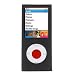 Black Durable Flexible Soft Silicone Skin Case for Apple ipod Nano 8GB, 16GB 4G 4th Generation