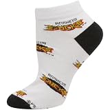 NHL Anaheim Ducks Ladies White Allover Logo Ankle Socks