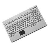 Adesso Inc Ack-730uw Ipc Touchpad Keyboard Usb Qwerty 104 Keys Black Beige Heavy-Duty Material