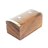 Review The Tribeca Gift Company  / Sheesham Wood Pill Box with Brass Stars Inlay