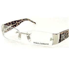 DOLCE & GABBANA DG 1107-B 1107B Leopard Print 077 Optical Frame Eyeglasses 50-17-130 �