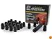 Gorilla Automotive 21133BC Small Diameter Acorn Black 5 Lug Kit (12mm x 1.50 Thread Size) - Pack of 20