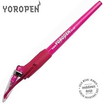 Pack of 12 Pink Yoropens; ergonomic ballpoint pen