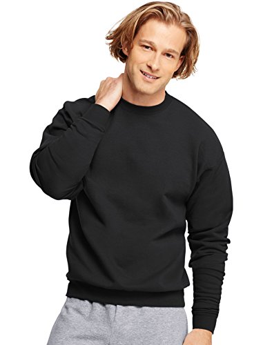 Hanes ComfortBlend Long Sleeve Fleece Crew - p160, Black, Small