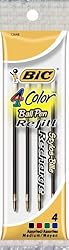 BIC 4-Color Ball Pen Refills, Medium Point (1.0 mm), 48 Refills