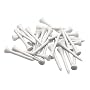 100 Holz-Tees wei� mit 2 Ballmarkern und Pitchgabel