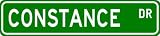 CONSTANCE Street Sign ~ Personalized Family Lastname Sign ~ Gameroom, Basement, Garage Sign **