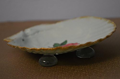 Hand Painted Sea Shell Jewelry/Key/Soap Dish - Nautical Themed Gift - Rose Scallop