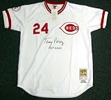 Tony Perez Autographed Mitchell & Ness Cincinnati Reds White Jersey HOF 2000 PSA/DNA