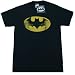 Search : BATMAN "FADED LOGO" Black DC Comics Licensed Cotton Tee