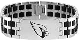 Arizona Cardinals Steel & Rubber Link ID Bracelet