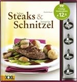 Produkt-Bild: Saftige Steaks und knusprige Schnitzel: Mit 4 hochwertigen Steakthermometern f&uuml;r perfekte Steaks und 84-seitigem Kochbuch