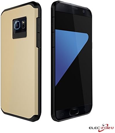 Galaxy S7 Edge Case,ElecForU Matte Shockproof Armor for Samsung Galaxy s7 Edge , Dual Layer TPU Bumper + Hard Polycarbonate Back Plate + Shock Absorbing for Samsung Galaxy S7 Edge 4G LTE 2016