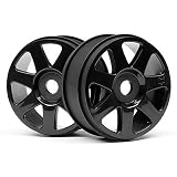 103677 V7 Wheel Black 42x83mm (2) by Hpi Racing
