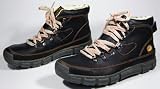Leder Stiefel Knöchel Schuhe Herren Comfort Schwarz Schuh Gr. 45