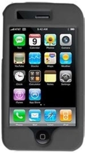 Amzer Gummierte Schale f&uuml;r iPhone 3G S / 3G, schwarz (UK Import)