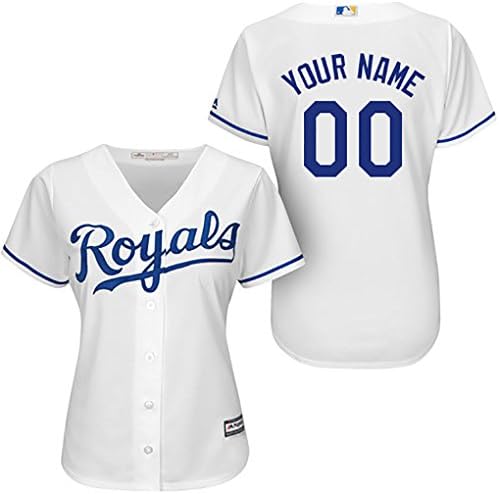 Kansas City Royals 2015 Personalized Alternate Home Women White Jersey Ben Zobrist #18 Size M