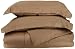 Egyptian Cotton 300 Thread Count Solid Duvet Cover Set, Twin, Taupe