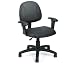 Kitchen & Housewares : Boss Black Fabric Deluxe Posture Chair Blue