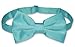 Men's Dress Vest & BowTie Solid TURQUOISE AQUA BLUE Color Bow Tie Set