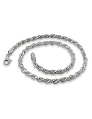 Sterling Silver Italian Rope Chain 4.5MM (16", 18", 20", 22", 24" 30" inch Lengths)
