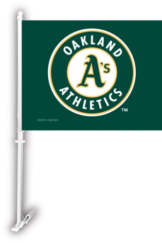 MLB Oakland Athletics Double Sided Car Flag - Set of 2