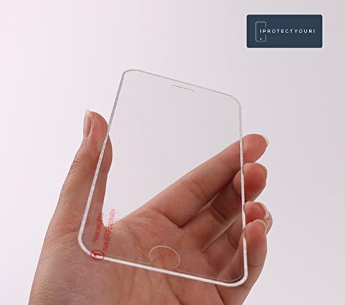 iProtectYouri iPhone 6 Screen Protector, Clear Tempered Glass, Silver Edge