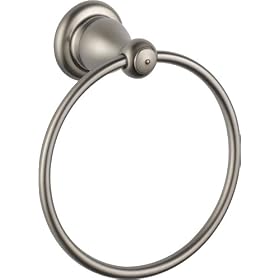 Delta 77846-SS Leland Towel Ring, Stainless Steel