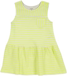 Toddler Striped Print Short Sleeves  Dress